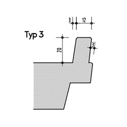 Detail Bild Schrammbord Typ 3 vergrößern