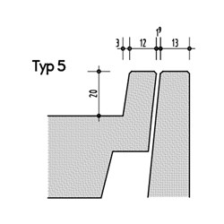 Detail Bild Schrammbord Typ 5 vergrößern