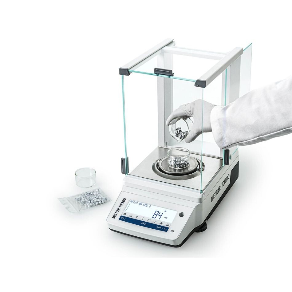 METTLER-TOLEDO Analysenwaage MA55/M Geeichte Ausführung Wägebereich 52 g Ablesbarkeit (d) 0,01 mg Eichschritt (e) 1 mg
